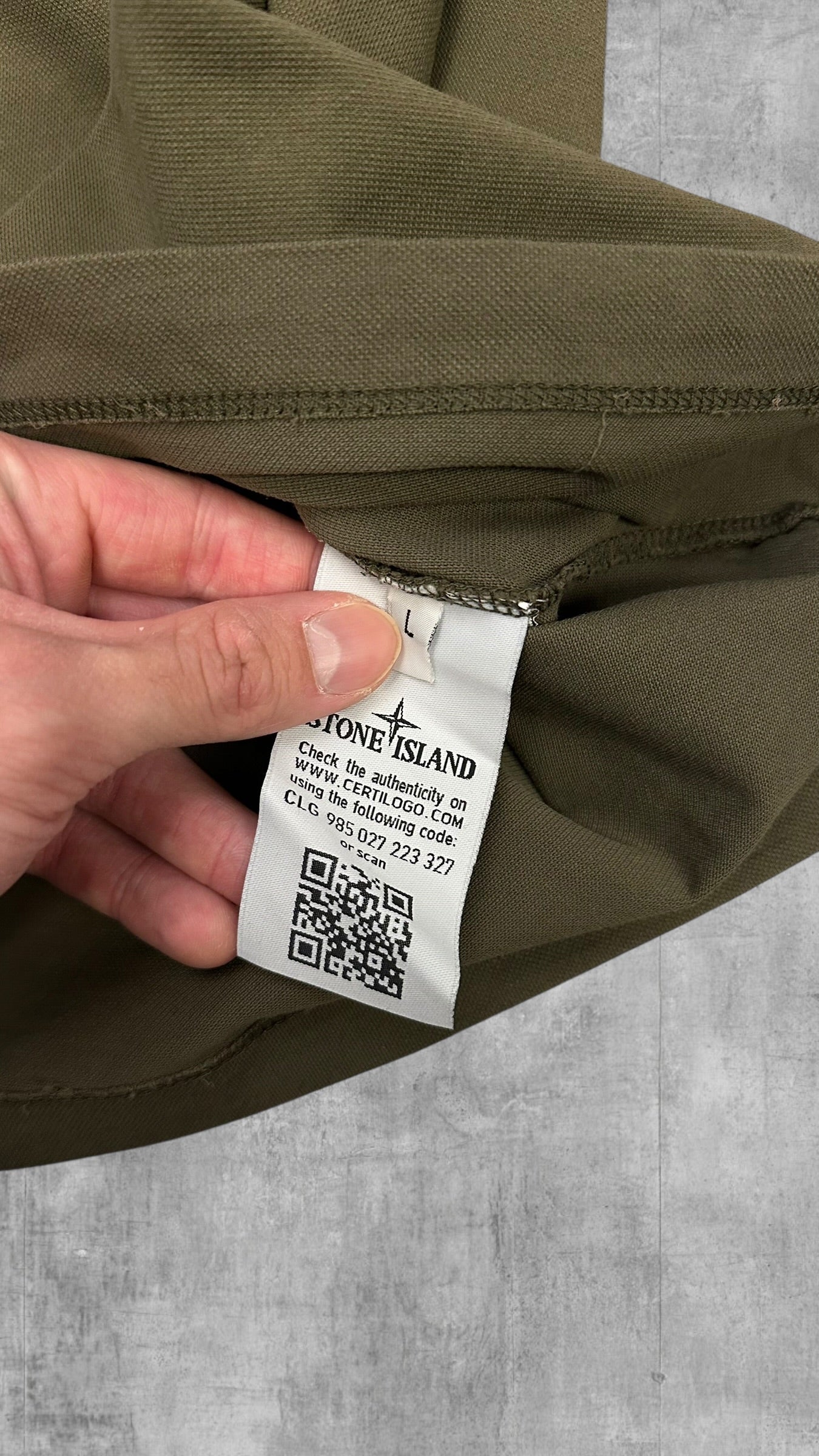 Stone Island Polo Shirt Khaki M