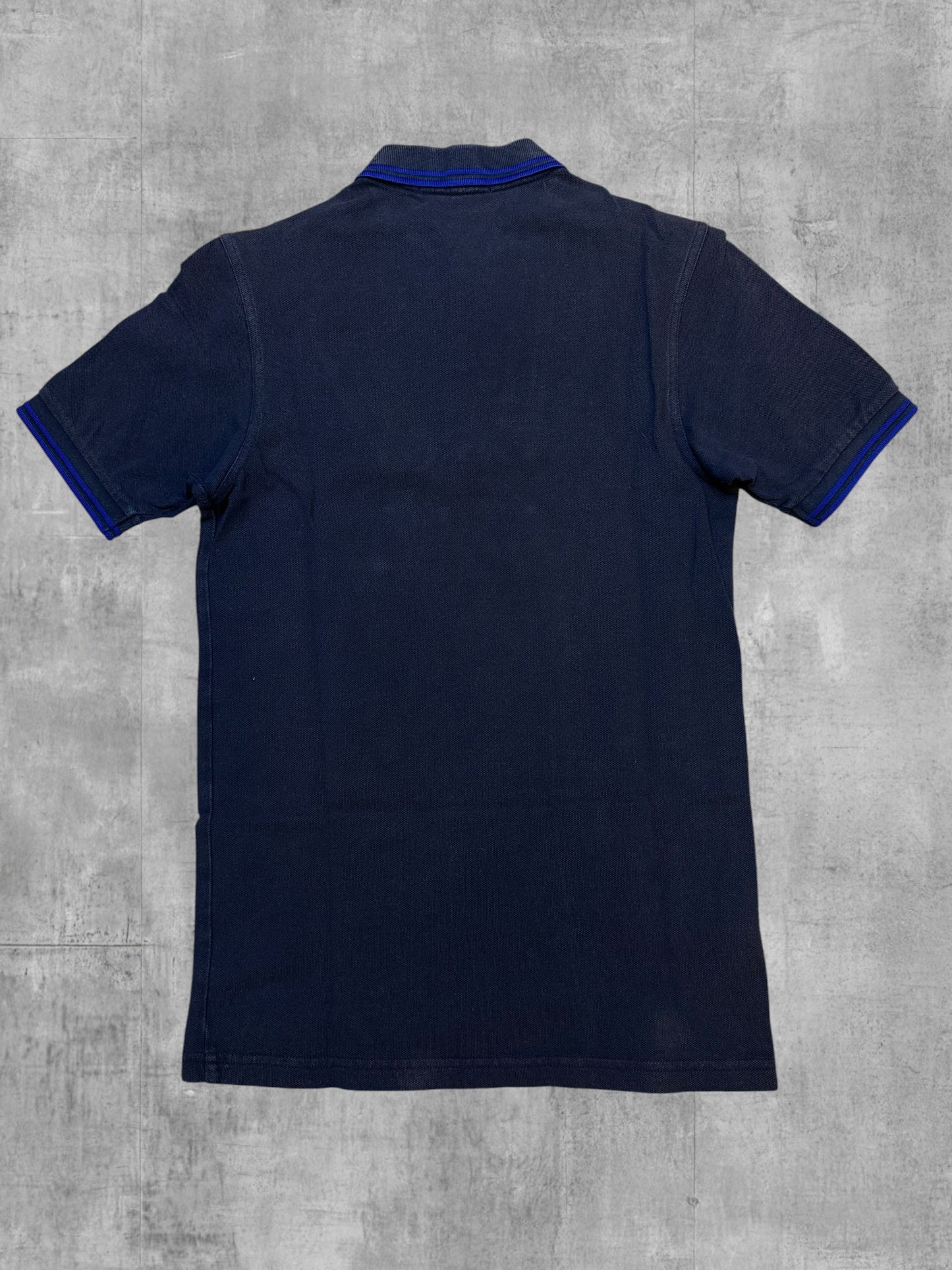 Fred Perry Polo Shirt Schwarz Blau XS Slim Fit