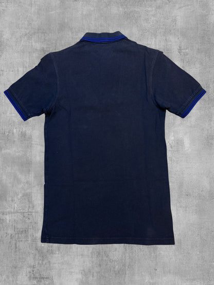 Fred Perry Polo Shirt Schwarz Blau XS Slim Fit
