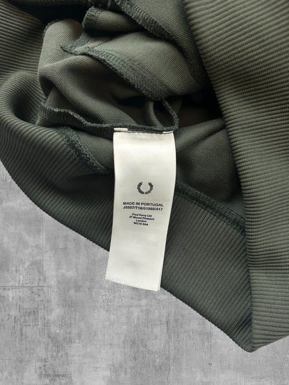 Fred Perry Trainingsjacke Taped Khaki Grau XS