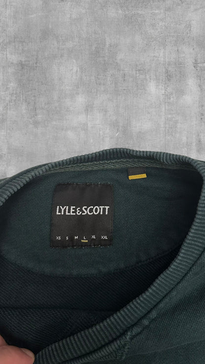 Lyle & Scott Sweatshirt Sweater Hoodie Pullover Dunkelgrün L