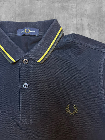 Fred Perry Polo Shirt Schwarz Gold S