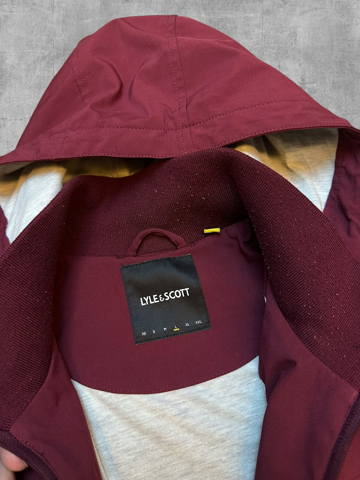 Lyle & Scott Regenjacke Übergangsjacke Weinrot L
