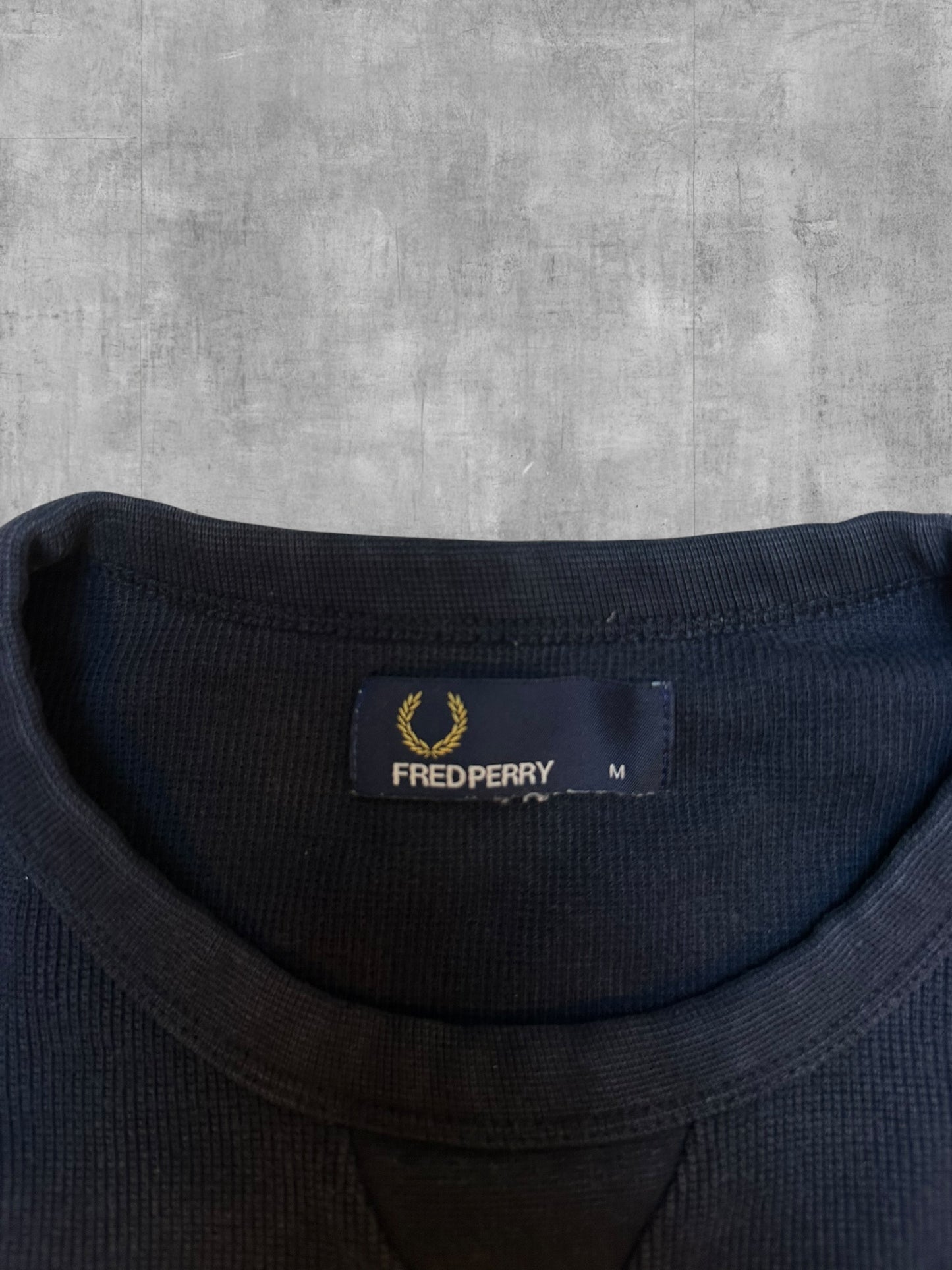 Fred Perry Sweatshirt Schwarz M