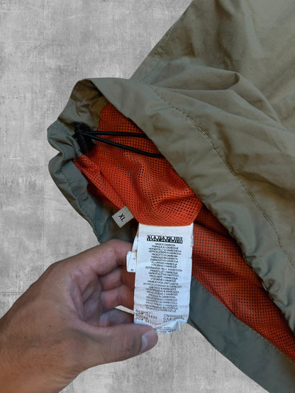 Napapijri Rain Jacket Windbreaker Khaki XL