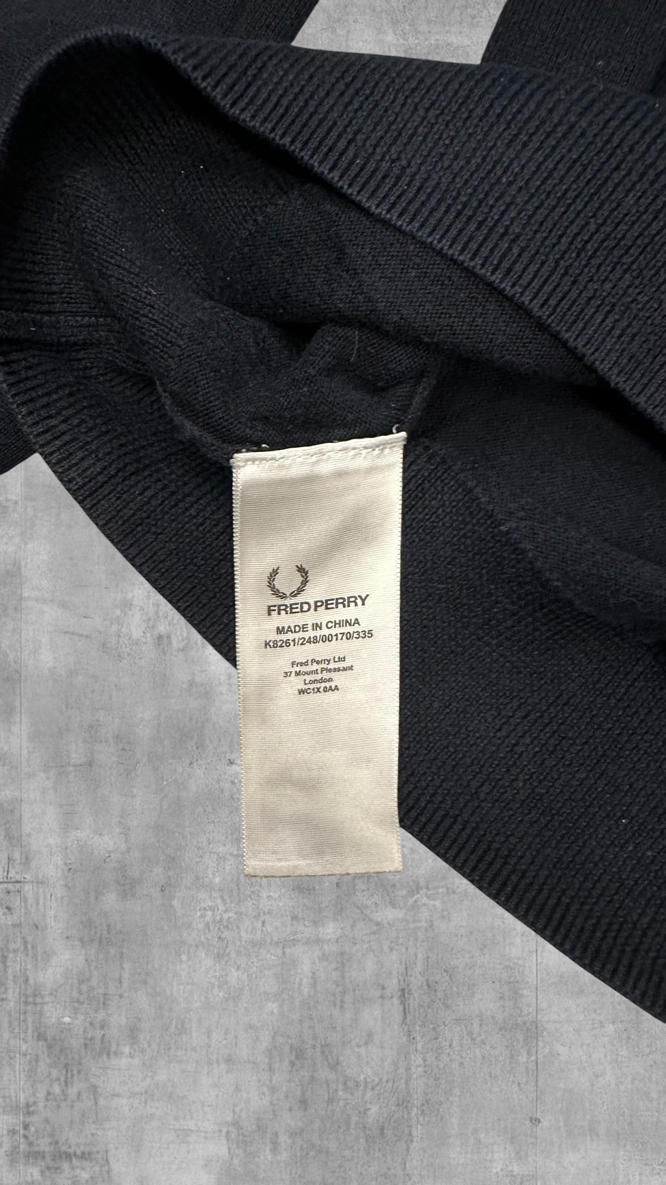 Fred Perry Sweatshirt Schwarzblau M
