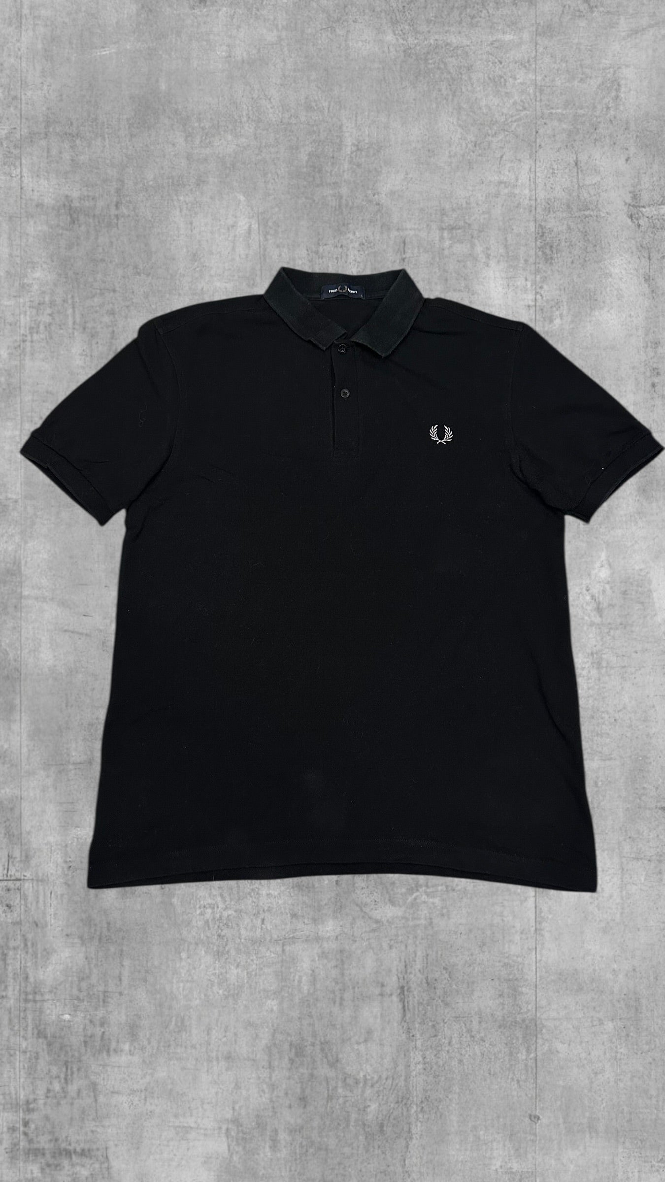 Fred Perry Polo Shirt Schwarz L