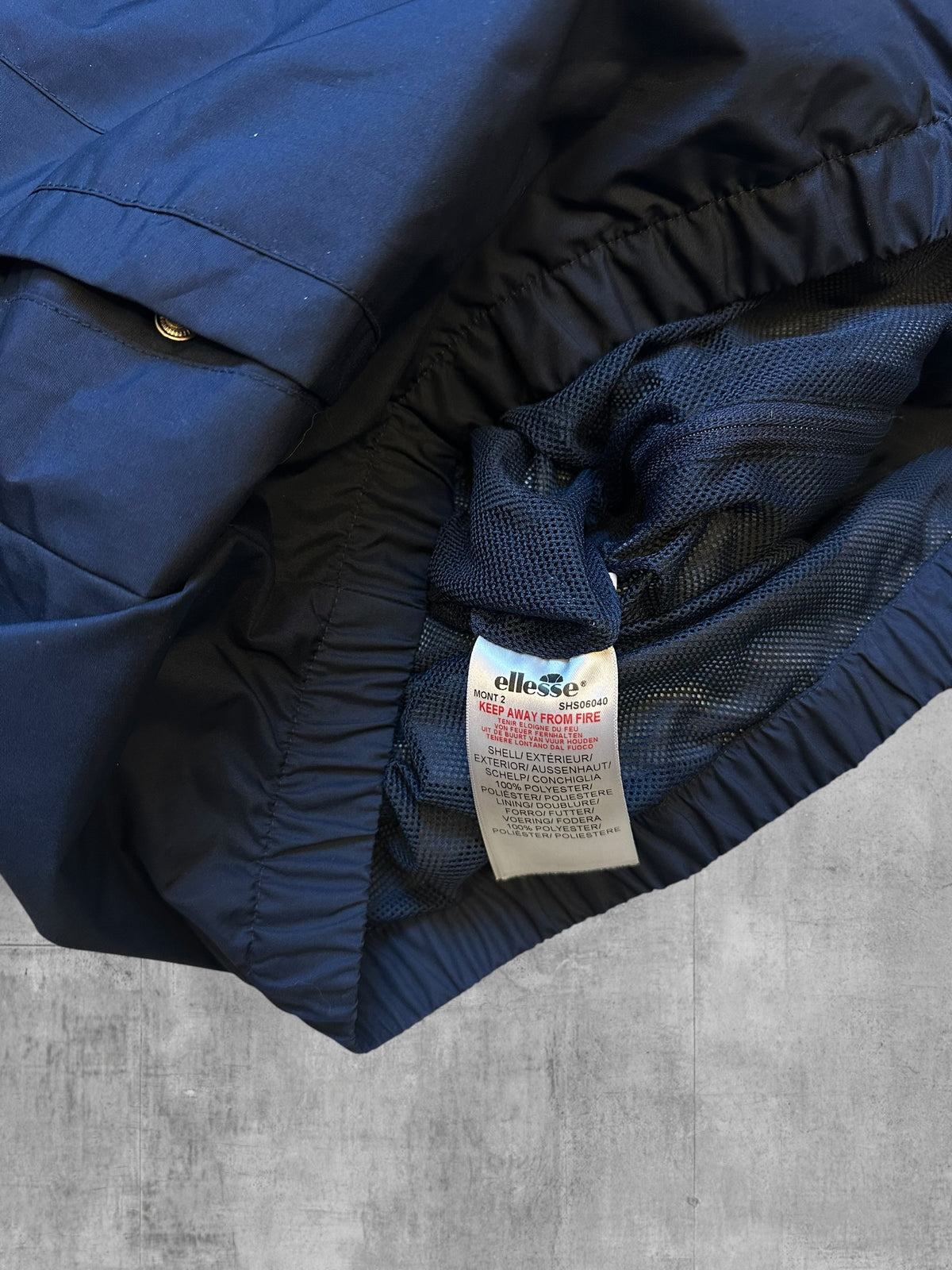 Ellesse Windbreaker Navy Blau S