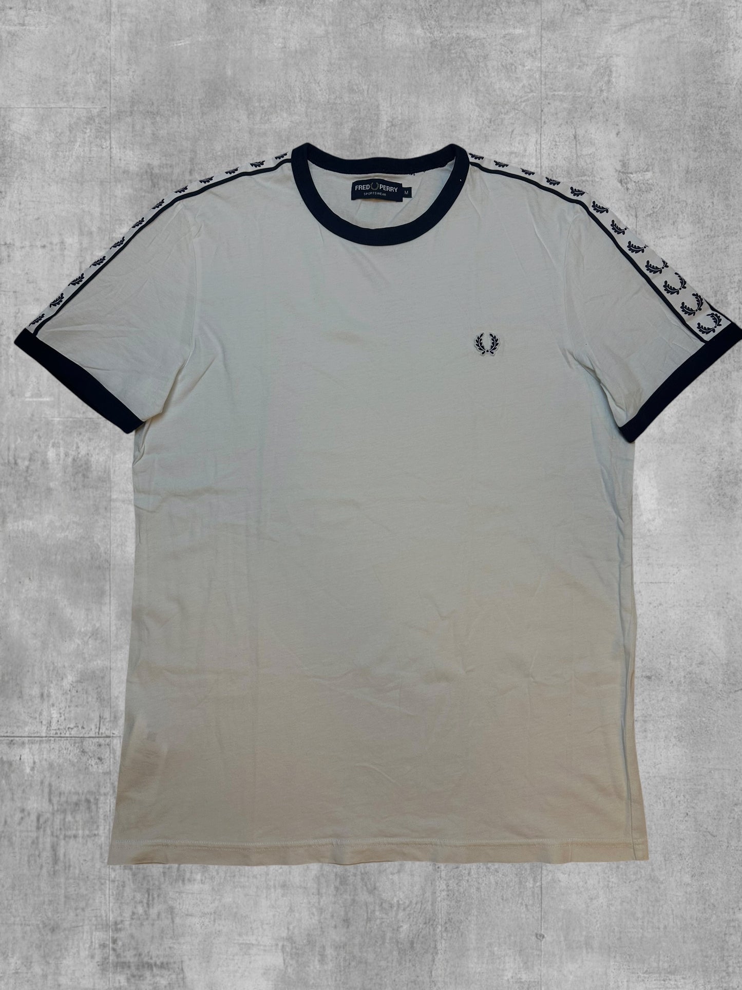 Fred Perry T-shirt taped Weiß M