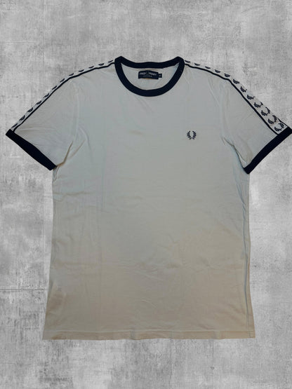 Fred Perry T-shirt taped Weiß M