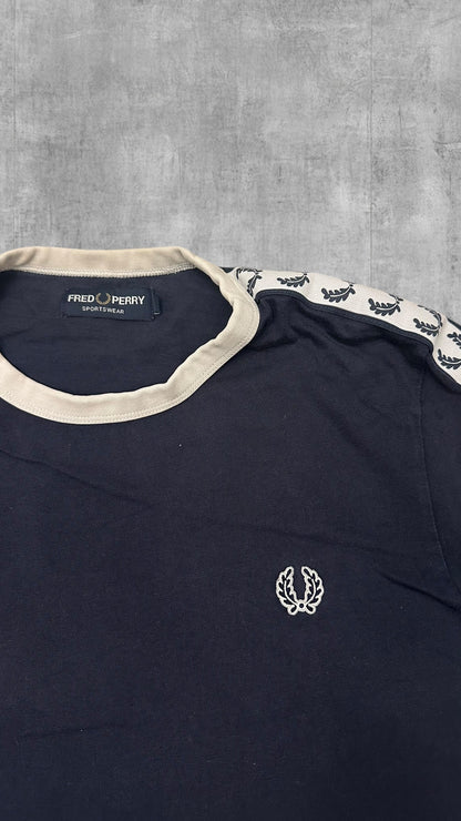 Fred Perry Vintage T-Shirt Taped Navy Blau S
