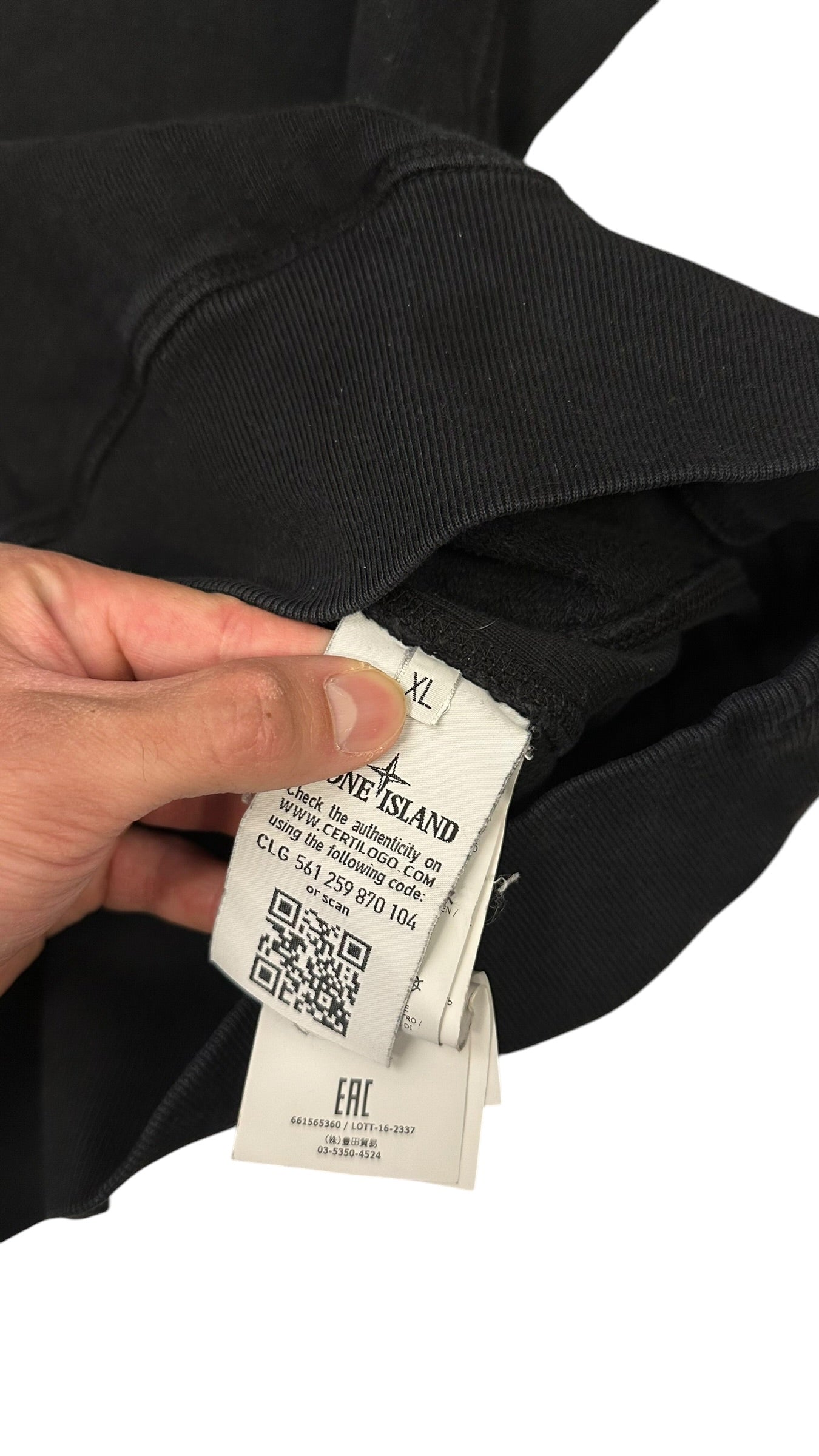 Stone Island Sweatshirt Schwarz XL