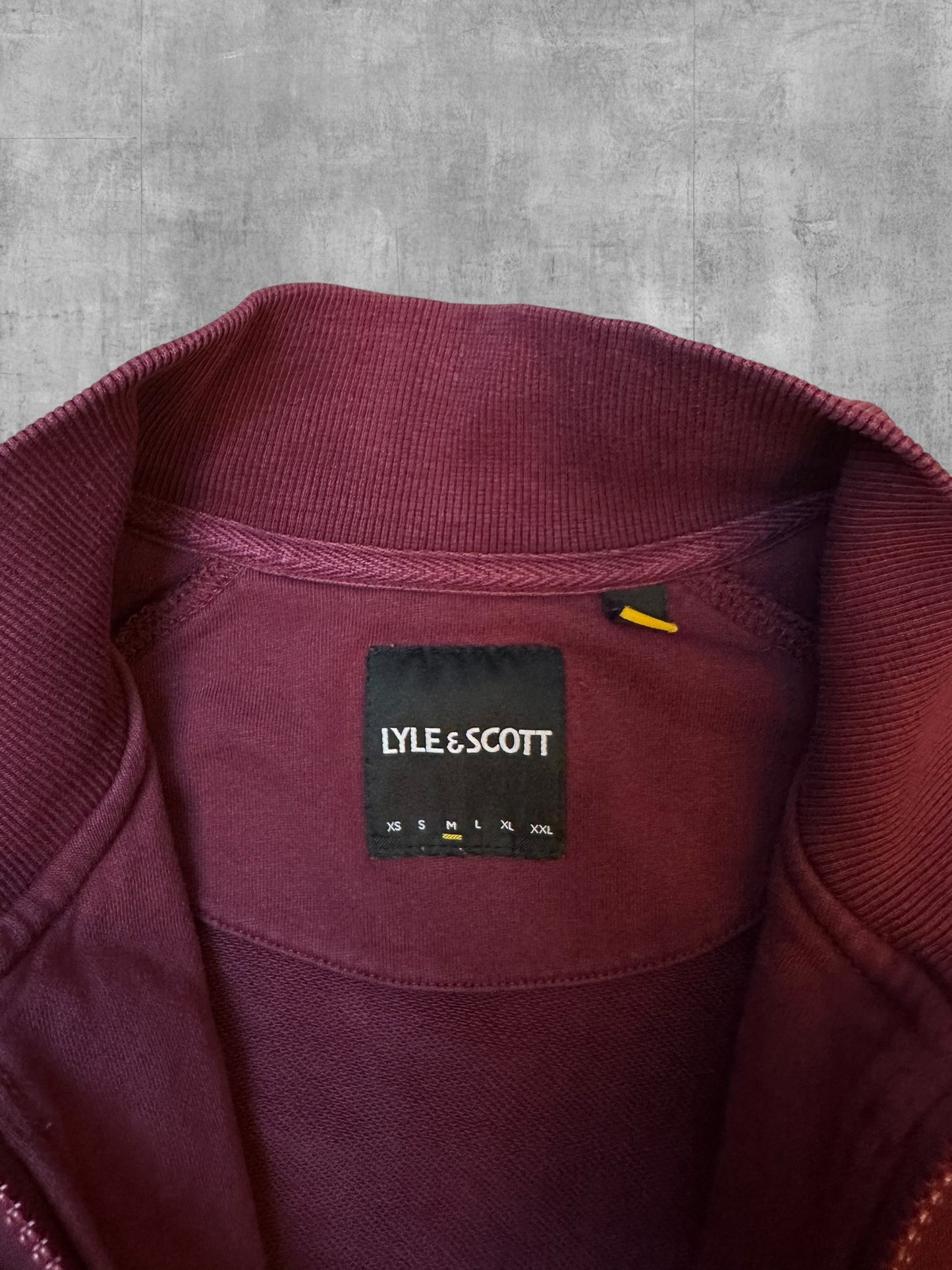 Lyle & Scott Zip Jacke Weinrot M