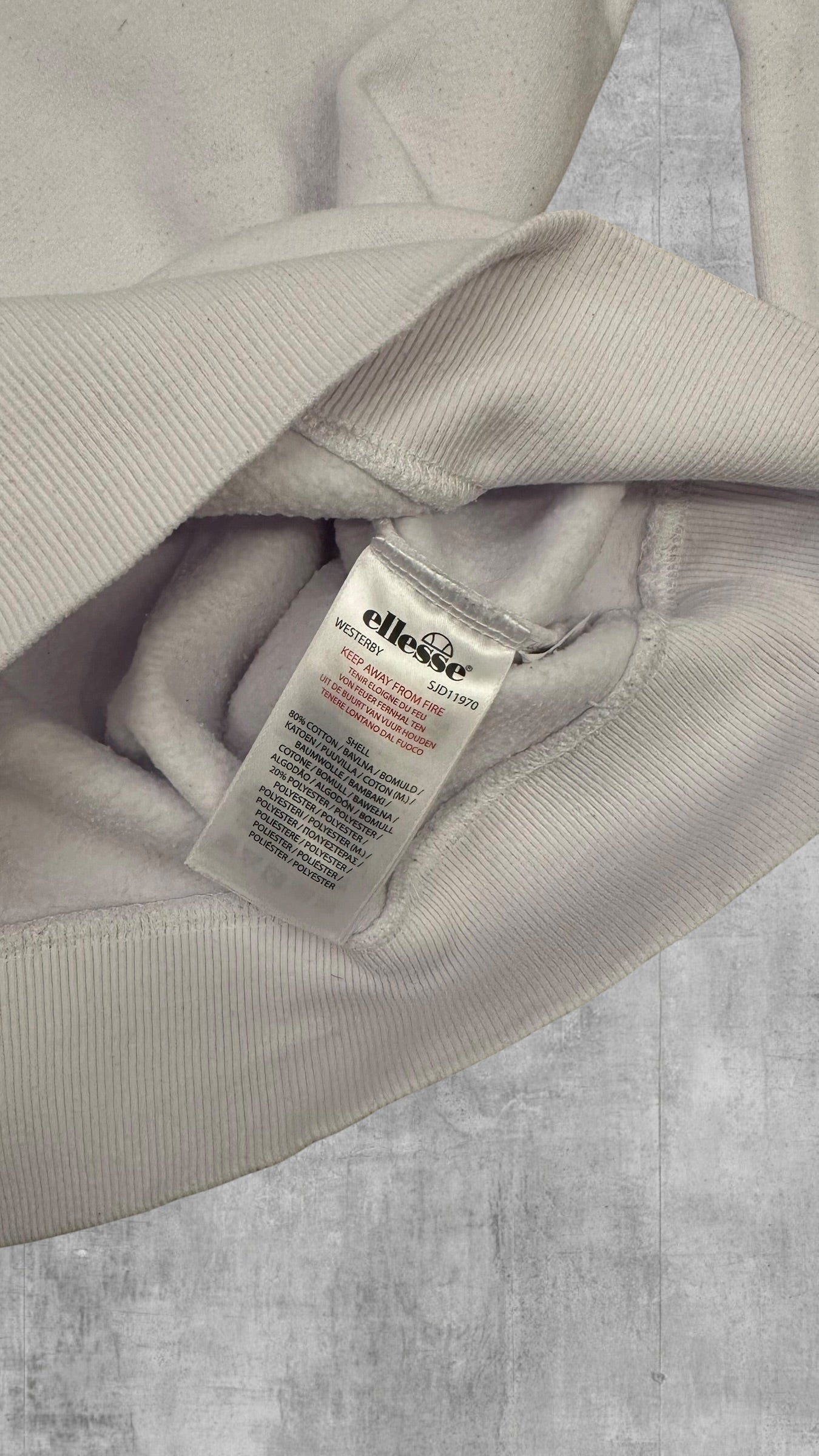 Ellesse Sweatshirt Weiß L