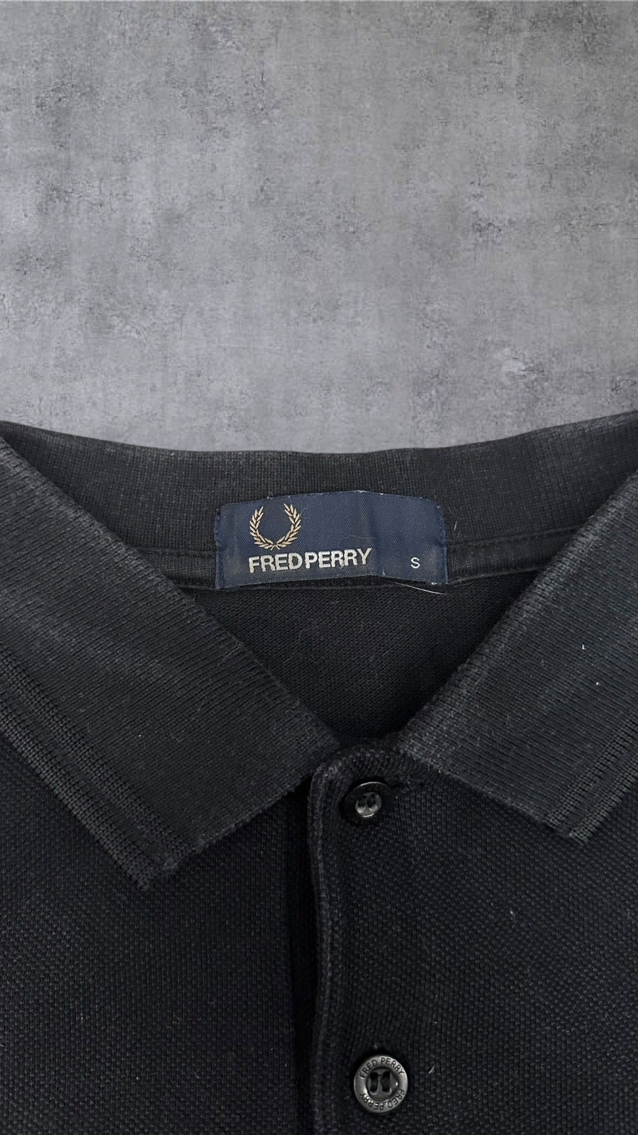 Fred Perry Polo Shirt Schwarz S