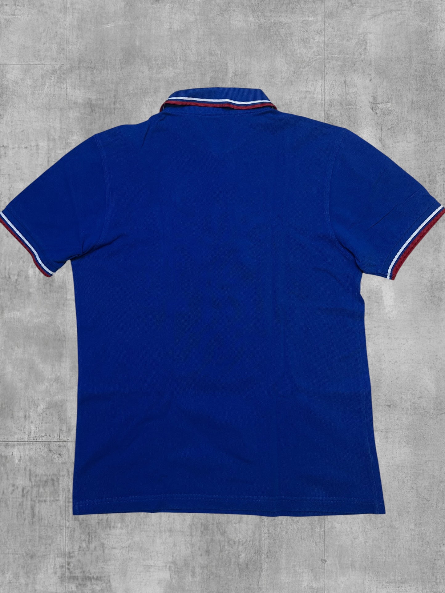 Fred Perry Polo Shirt Blau Rot Weiß S