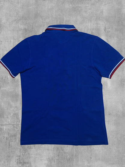 Fred Perry Polo Shirt Blau Rot Weiß S
