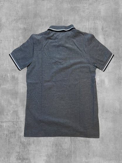 Fred Perry Polo Shirt Grau Weiß Schwarz S