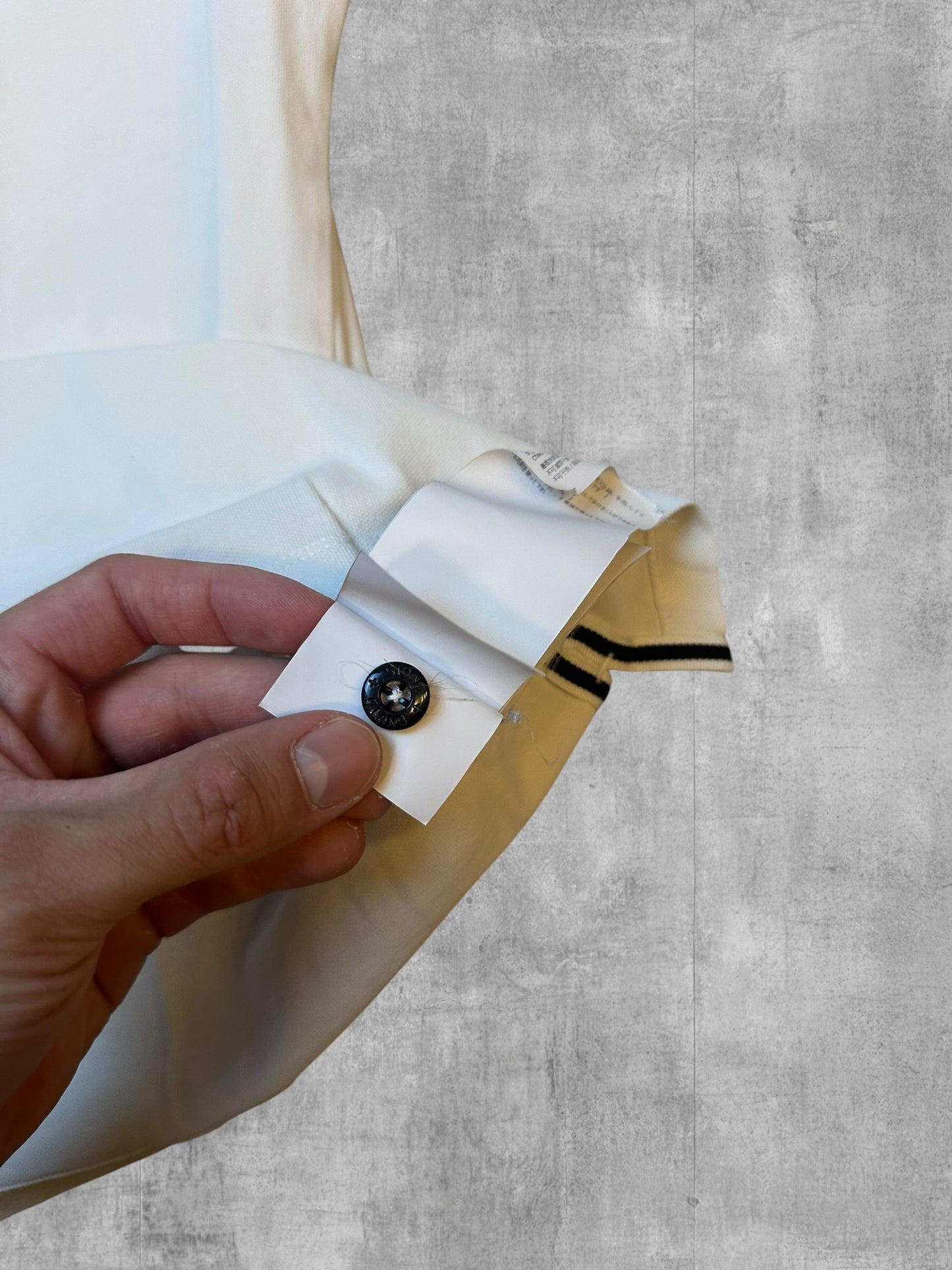Stone Island Polo Shirt Weiß XS
