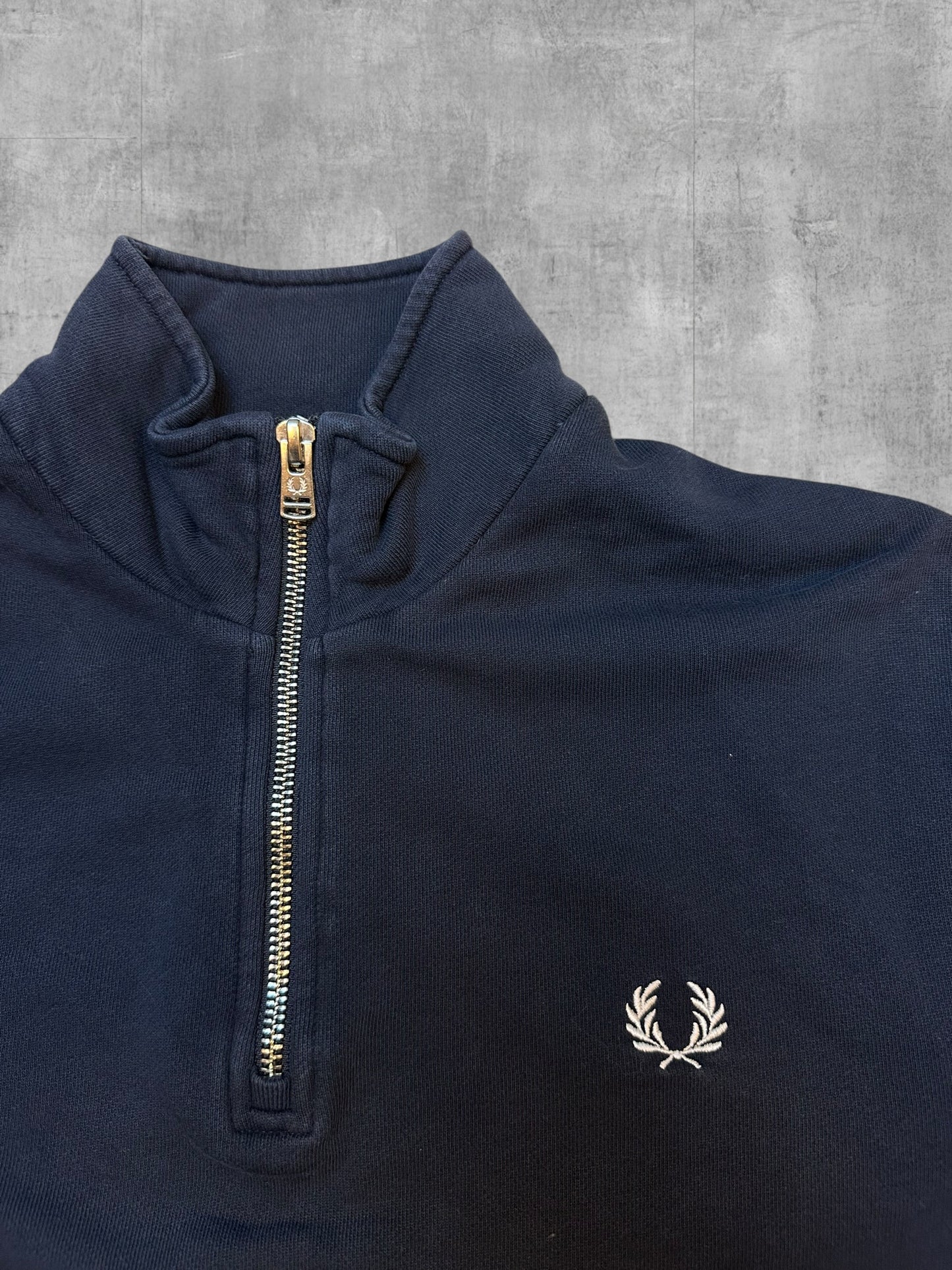 Fred Perry Half / Quarter zip Pullover Schwarz S