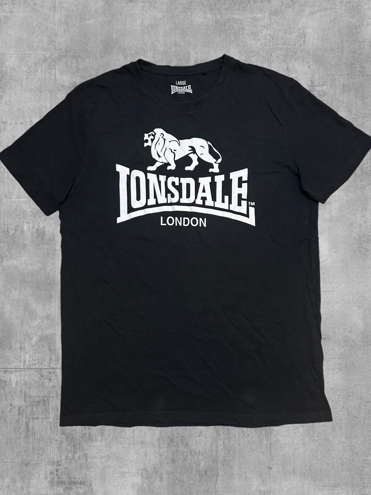 Lonsdale London T-Shirt Schwarz Weiß L