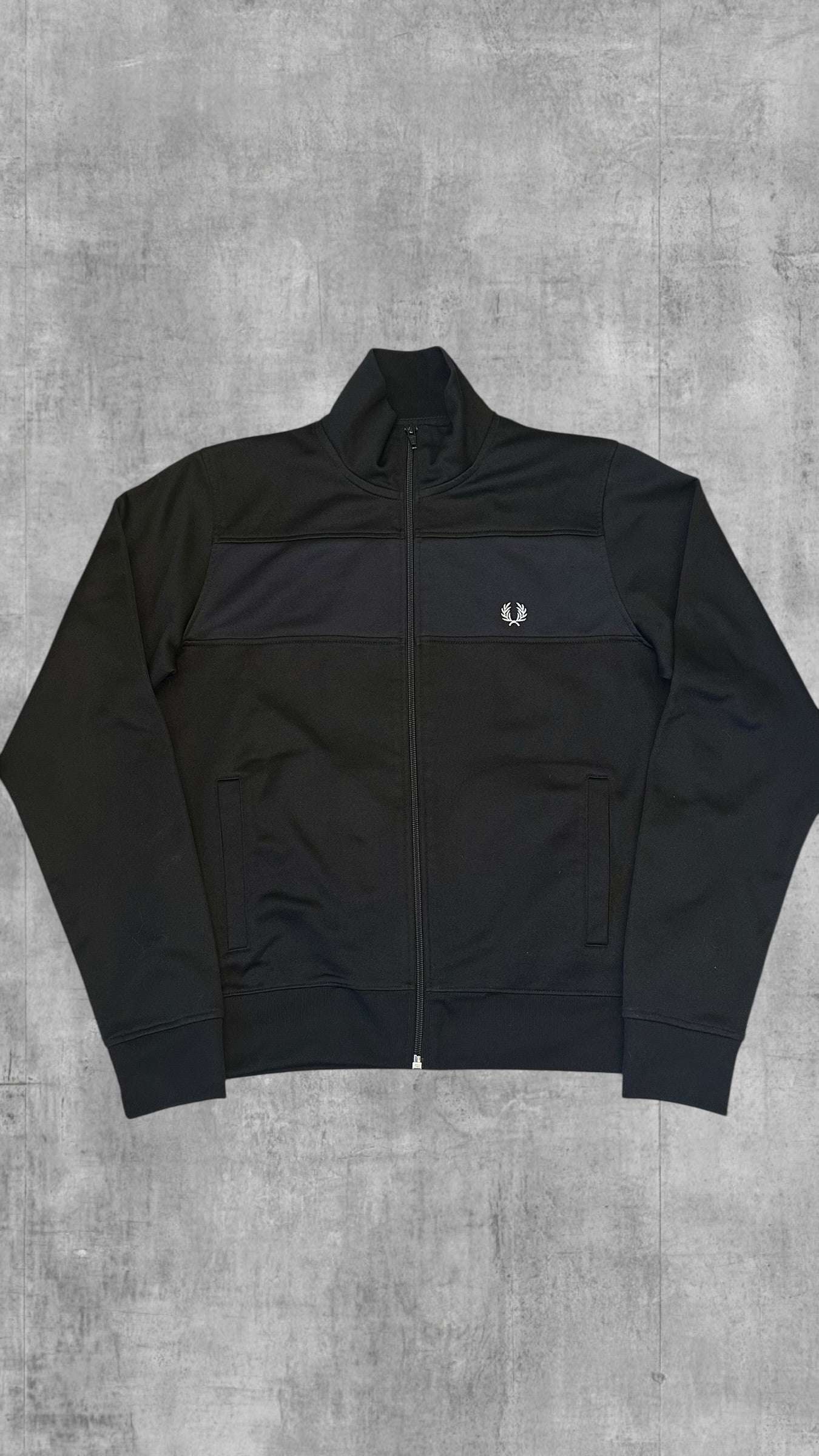 Fred Perry Trainingsjacke Taped Zip Jacke Schwarz S