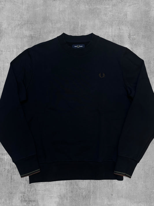 Fred Perry Sweatshirt Schwarz Bronze M