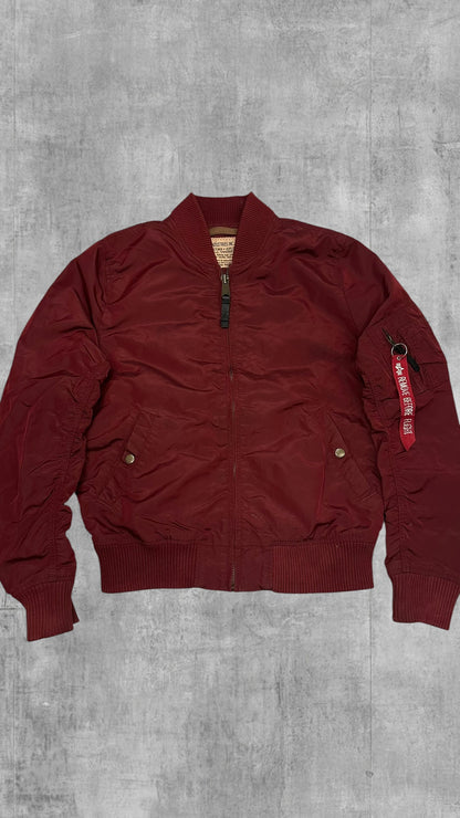 Alpha Industries Bomberjacke Weinrot S