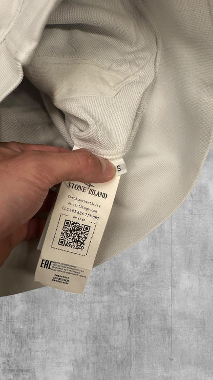 Stone Island Zip Sweatshirt Jacke Weiß S
