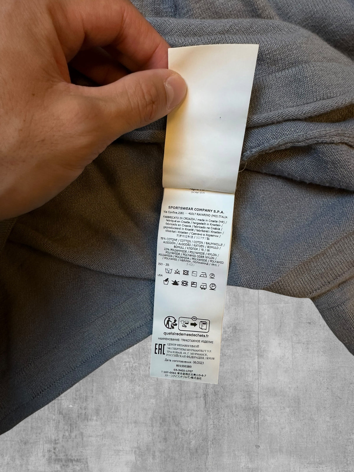 Stone Island Sweatshirt Grau L