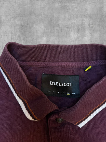 Lyle & Scott Polo Shirt Weinrot XL