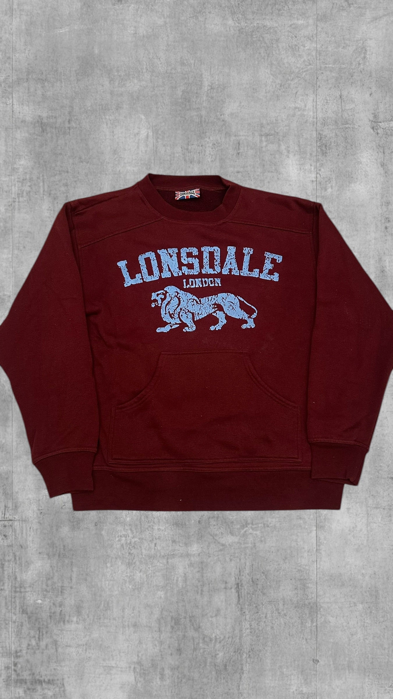 Lonsdale London Sweatshirt Weinrot M