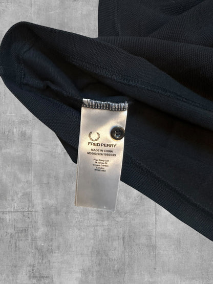 Fred Perry Polo Shirt Black White M
