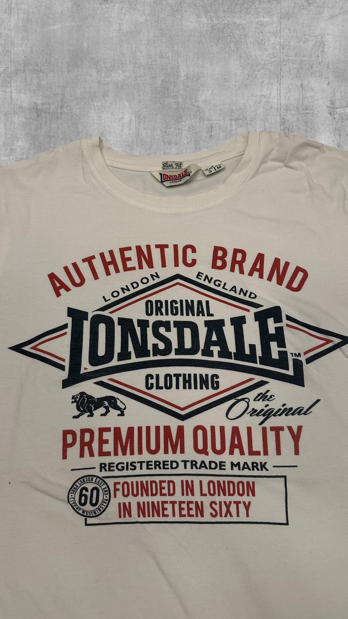 Vintage Lonsdale London T-Shirt Weiß S