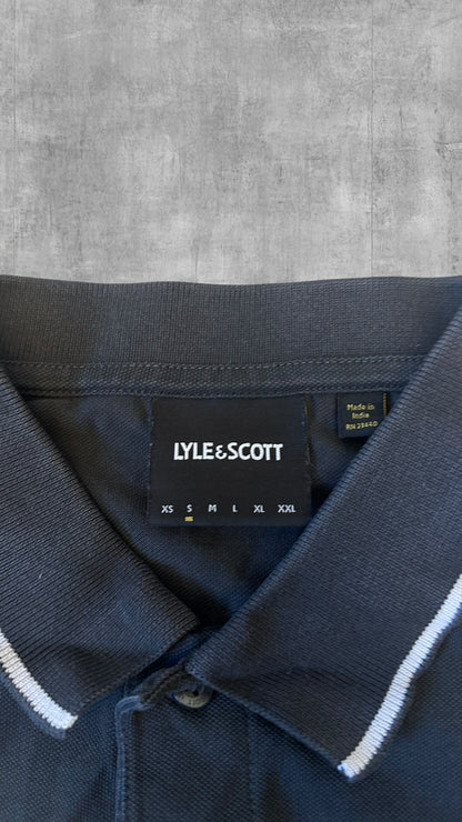 Lyle & Scott Polo Shirt Schwarz Grau S