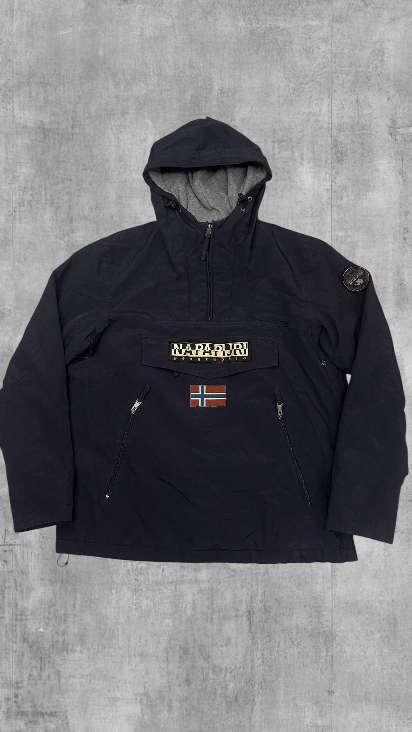 Napapijri Windbreaker gefüttert Regenjacke Navy Blau XL