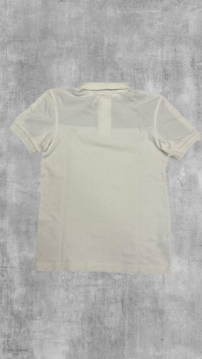 Fred Perry Vintage Polo Shirt Weiß Navy Blau S