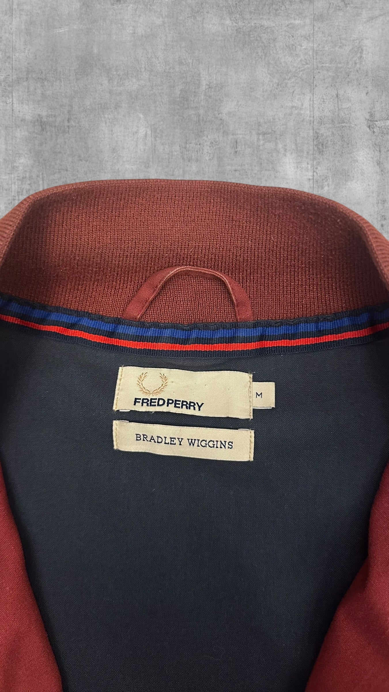 Fred Perry Bomberjacke Regenjacke Weinrot M