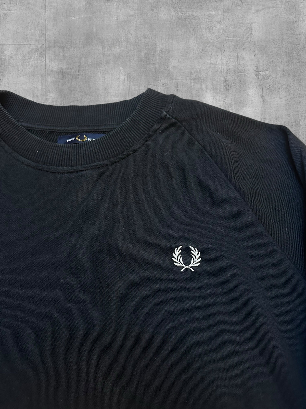 Fred Perry Sweatshirt Special Edition Schwarz Weiß L
