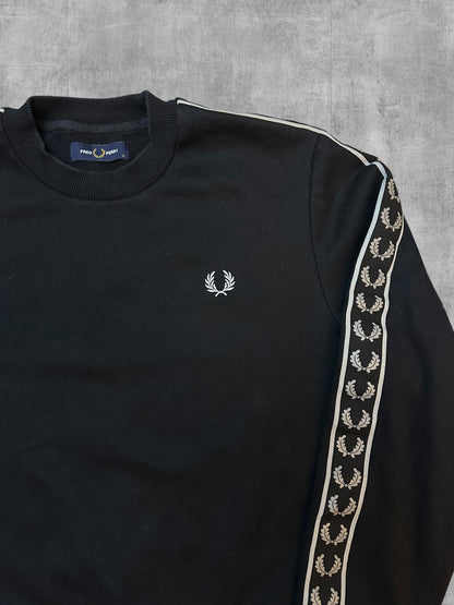Fred Perry Sweatshirt taped Schwarz S