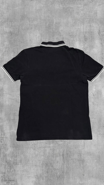 Fred Perry Polo Shirt Schwarz Weiß M