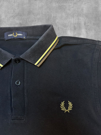 Fred Perry Polo Shirt Schwarz Bronze M