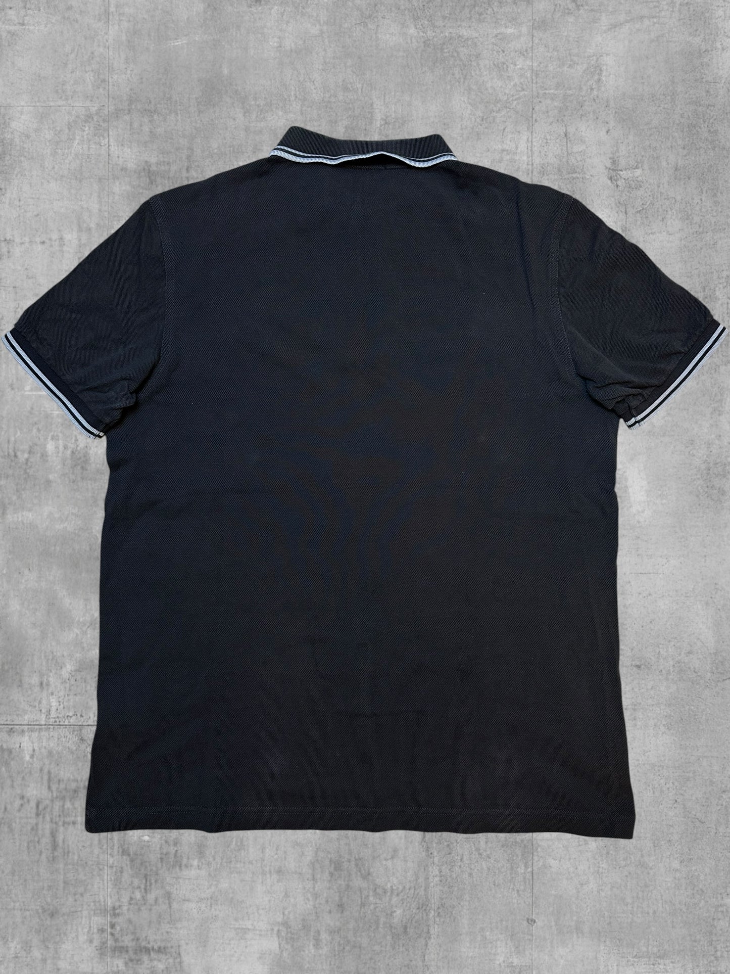 Fred Perry Polo Shirt Schwarz Hellblau L