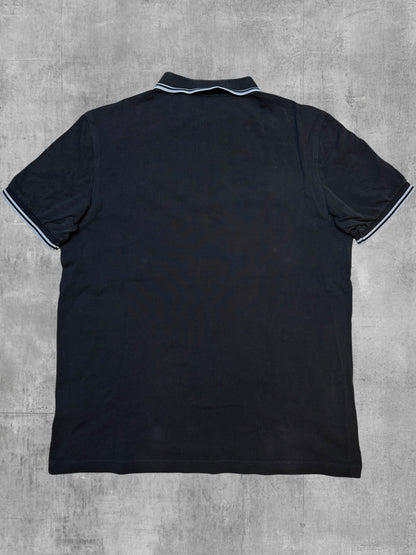 Fred Perry Polo Shirt Schwarz Hellblau L