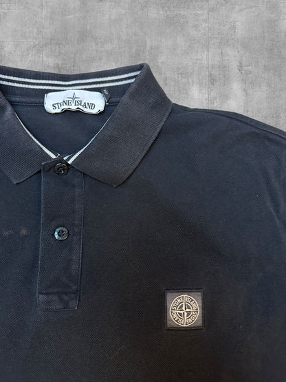 Stone Island Polo Shirt Schwarz L