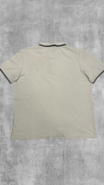 Fred Perry Polo Shirt Weiß Schwarz XL