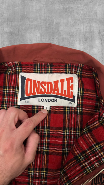 Lonsdale London Harrington Jacke Weinrot L