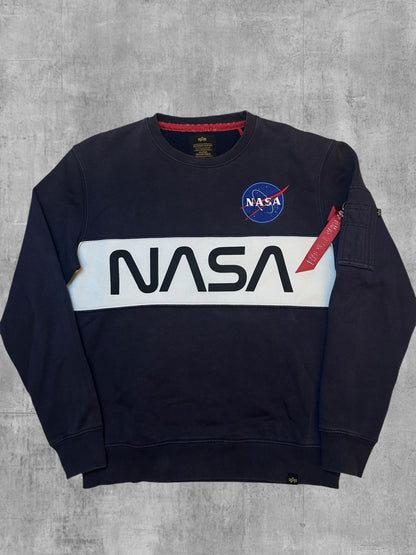 Alpha Industries Sweatshirt Schwarzblau M