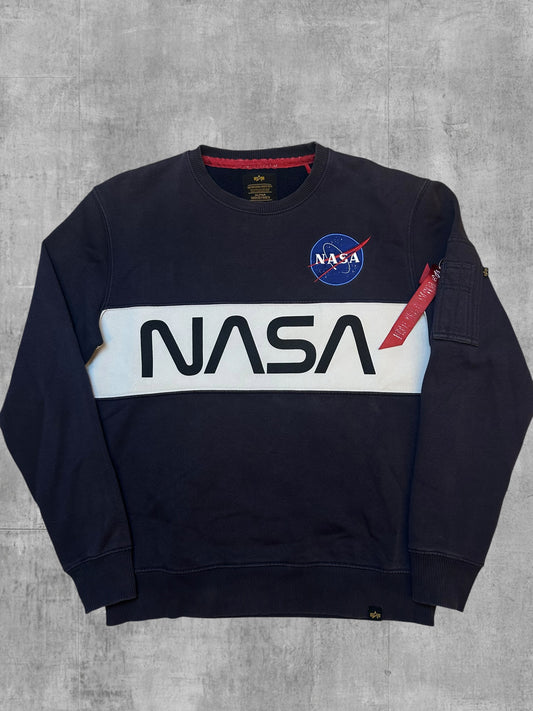 Alpha Industries Sweatshirt Schwarzblau M