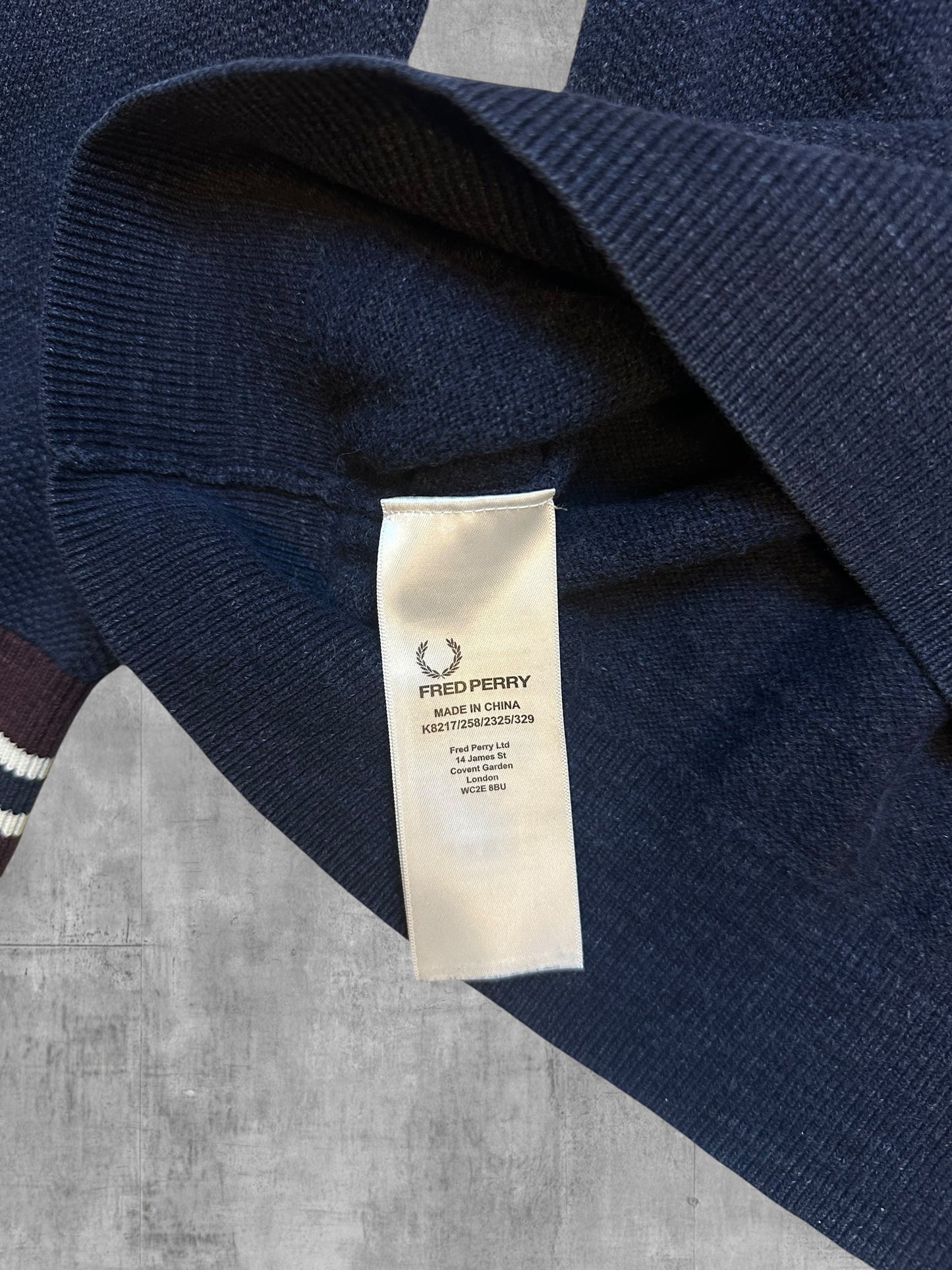 Fred Perry Sweatshirt Navy Blau S